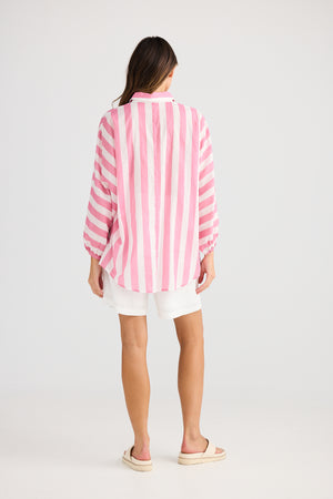 Cliffside Shirt Pink Stripe