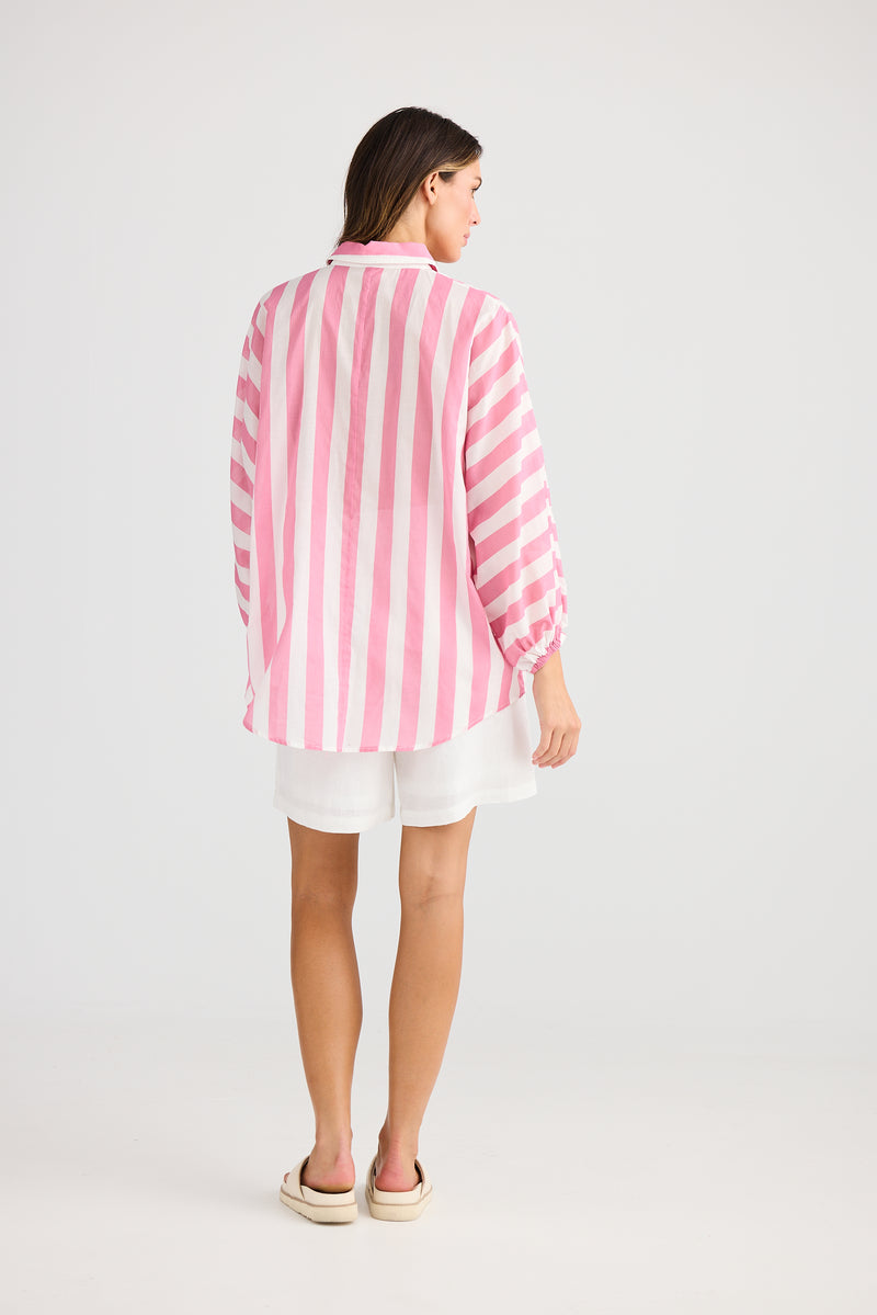 Cliffside Shirt Pink Stripe