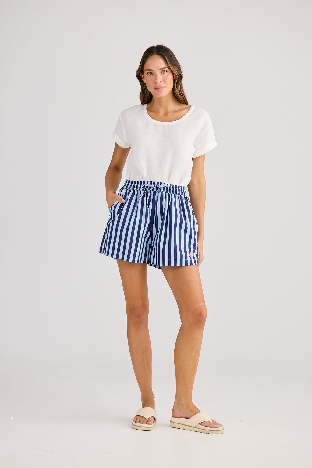 Adrift Short Blue Stripe