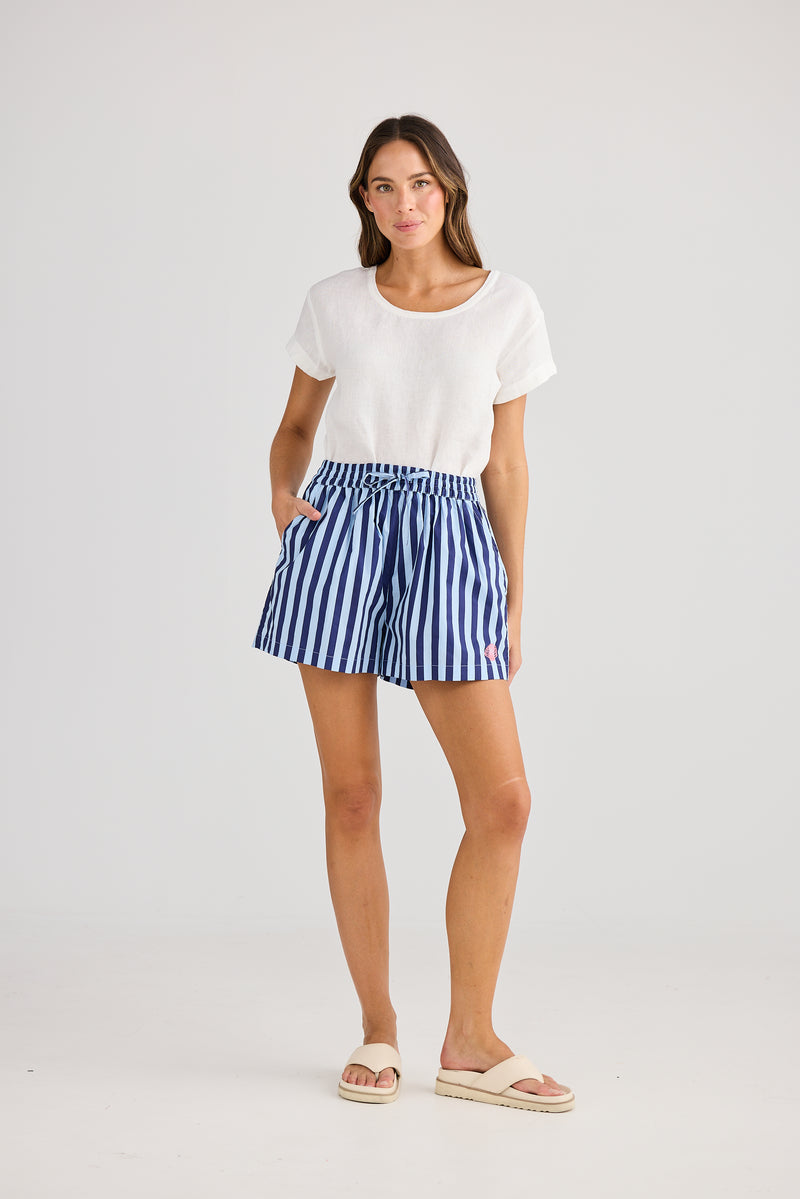 Adrift Short Blue Stripe