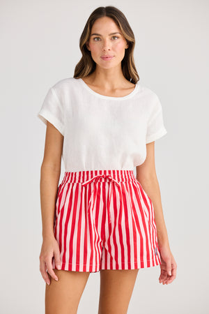 Adrift Short Pink Stripe