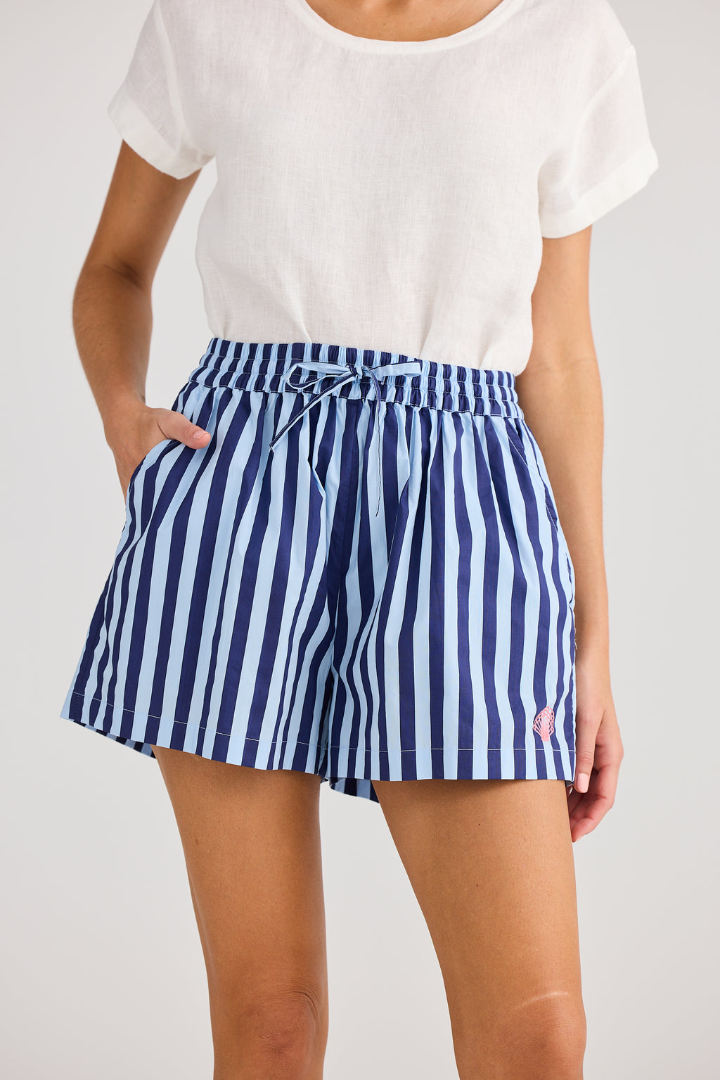 Adrift Short Blue Stripe