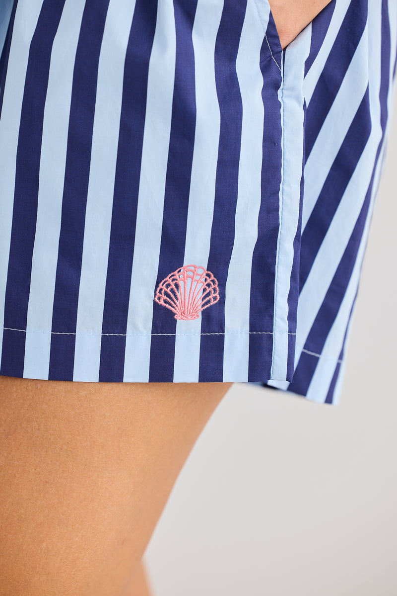 Adrift Short Blue Stripe