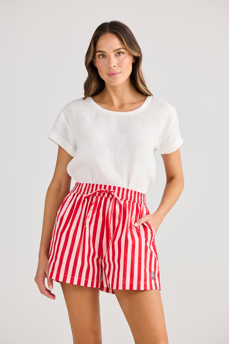 Adrift Short Pink Stripe