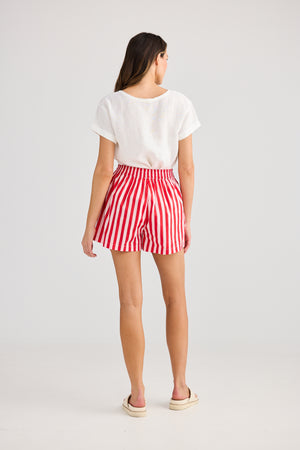 Adrift Short Pink Stripe