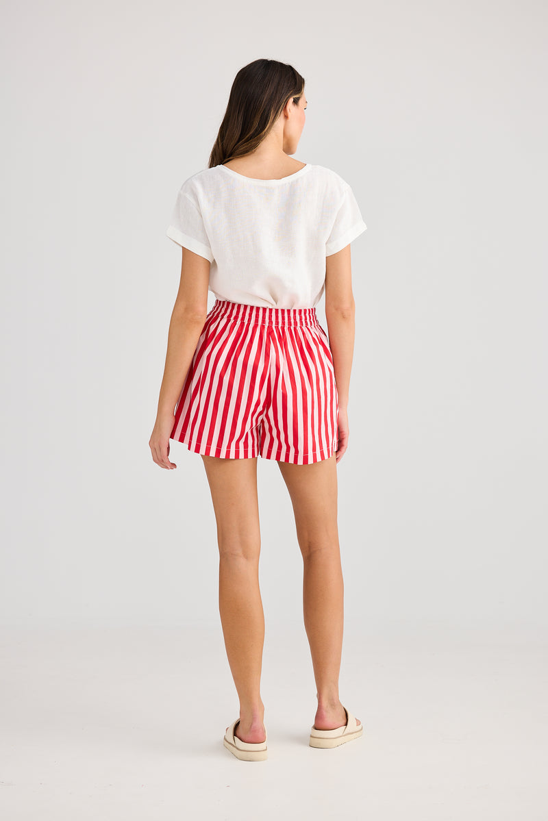 Adrift Short Pink Stripe