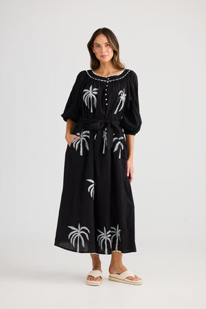 Jumeirah Maxi Dress B&W