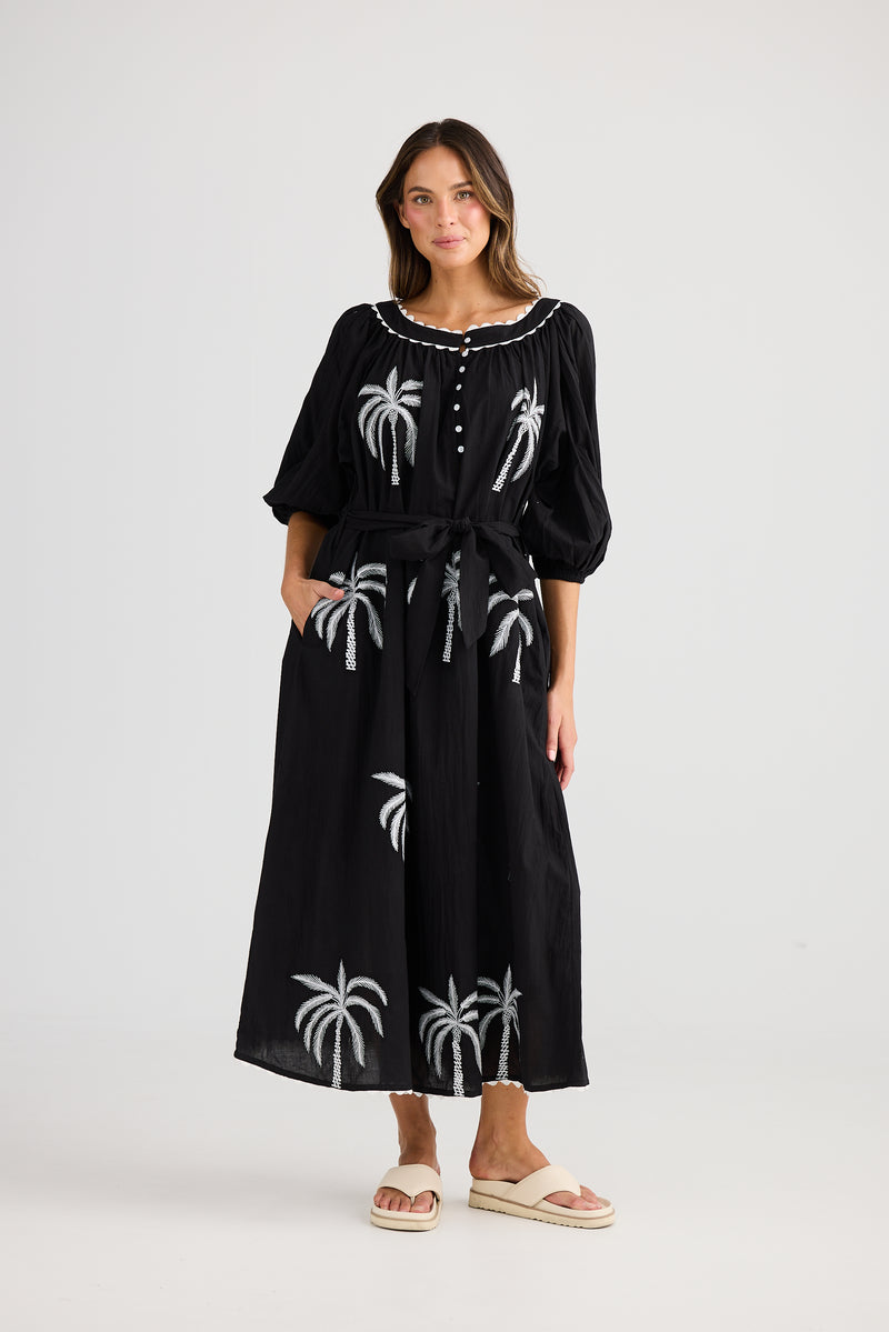 Jumeirah Maxi Dress B&W