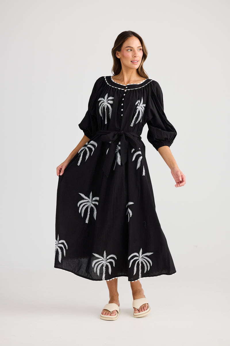 Jumeirah Maxi Dress B&W