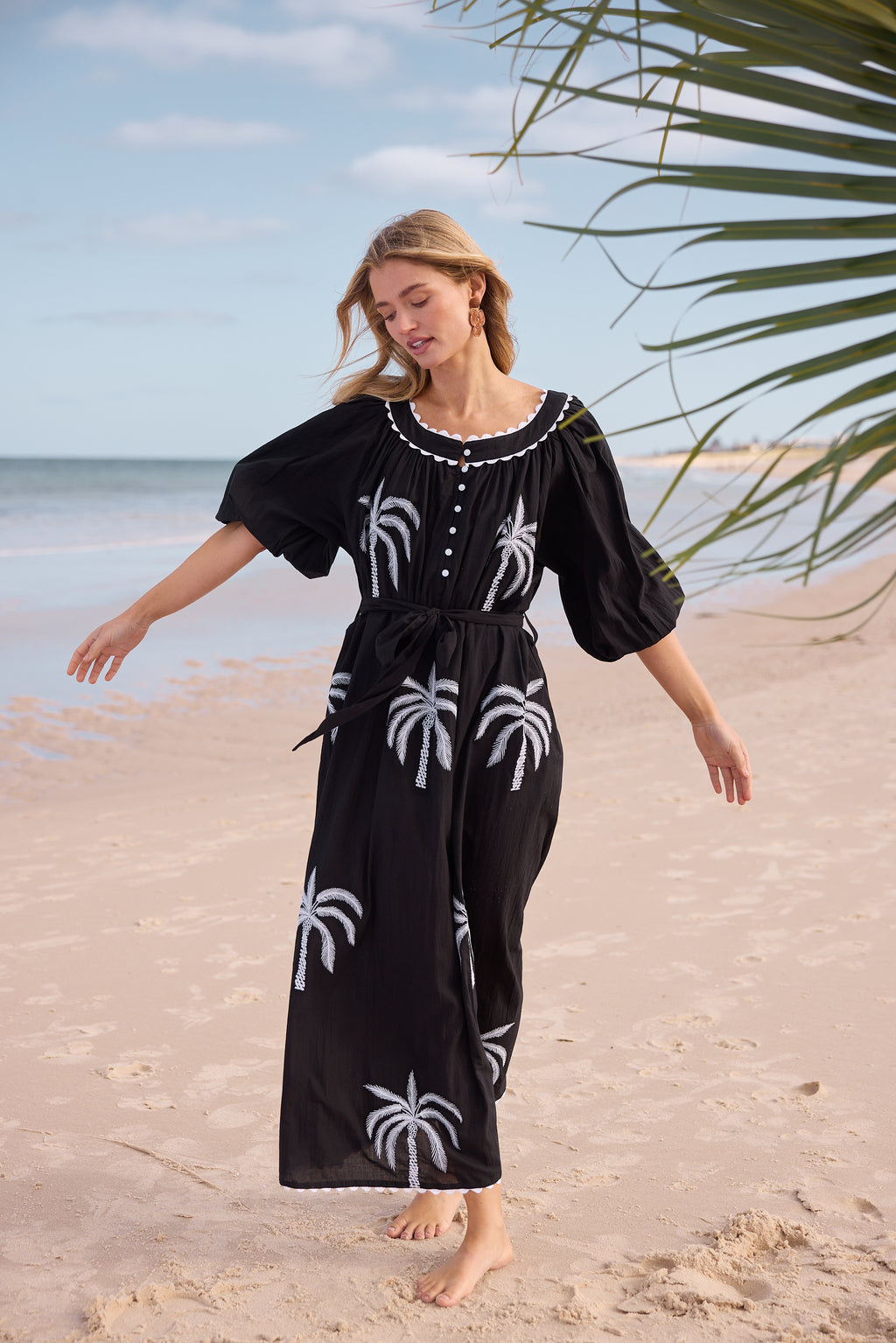 Jumeirah Maxi Dress B&W