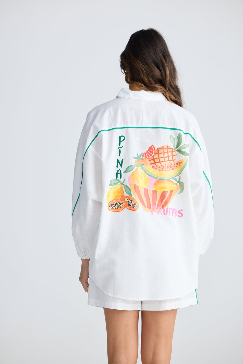 On Vacation Shirt White