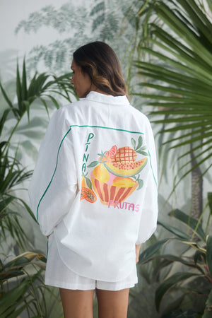 On Vacation Shirt White