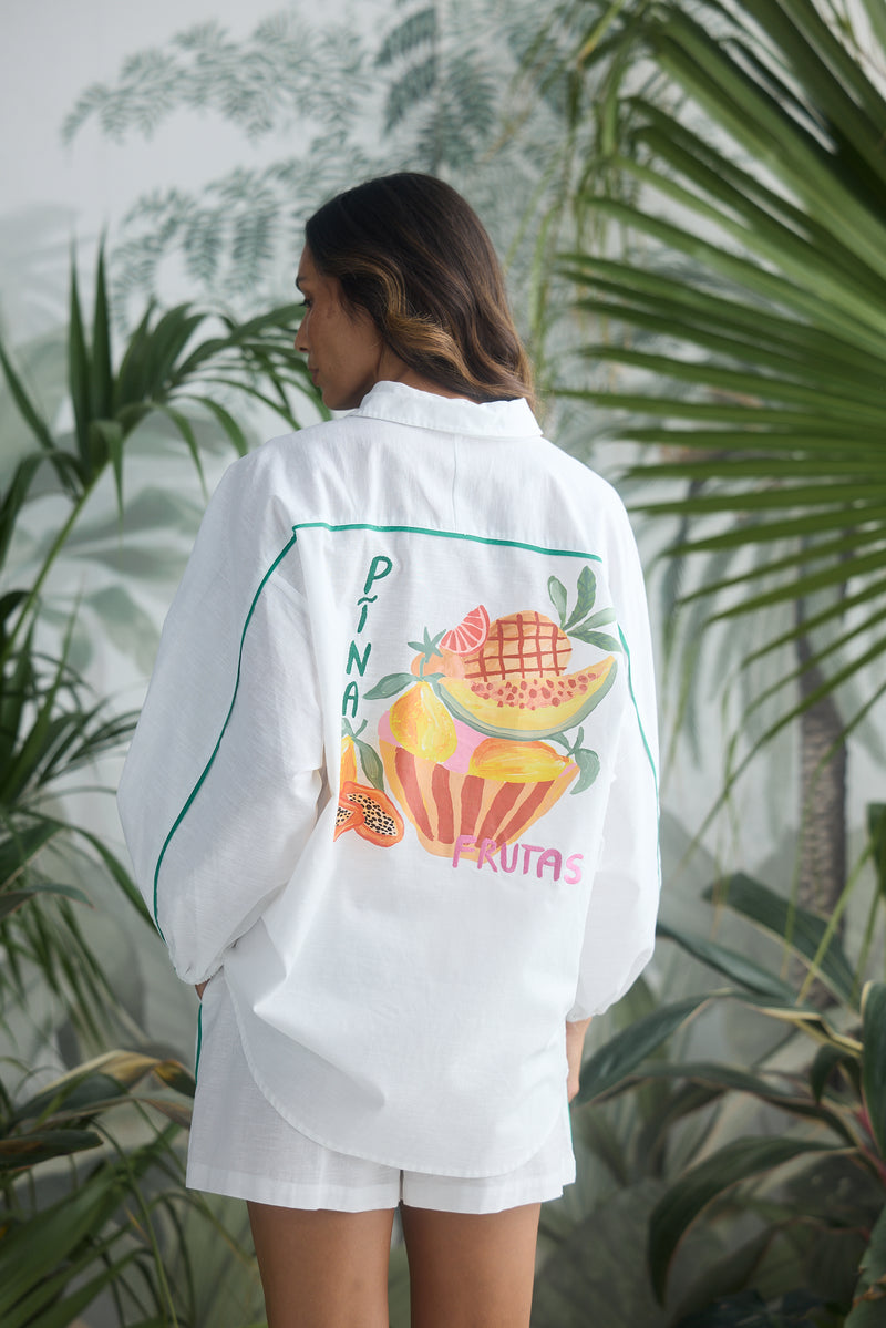 On Vacation Shirt White