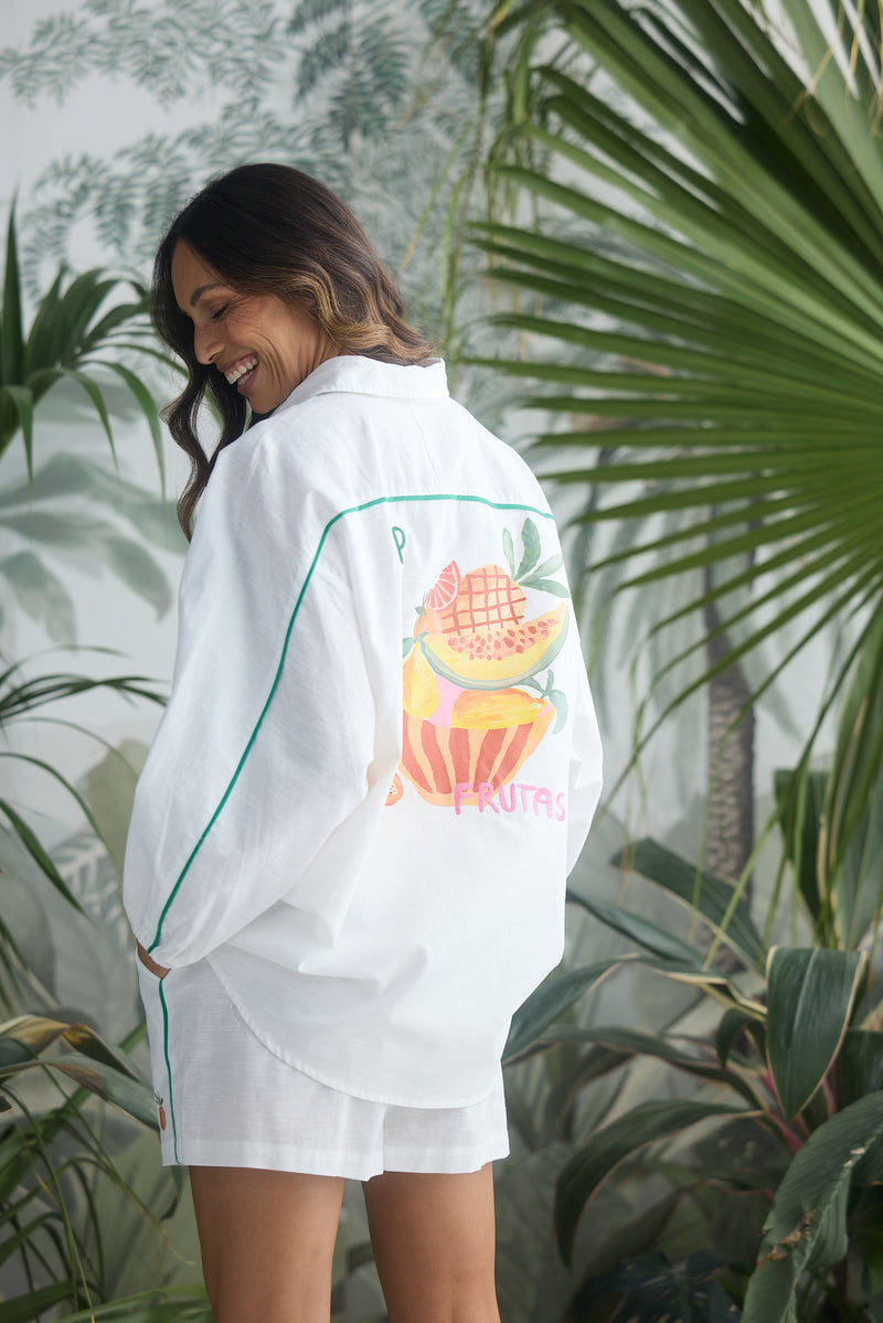 On Vacation Shirt White