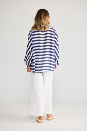 Cliffside Shirt Navy Stripe
