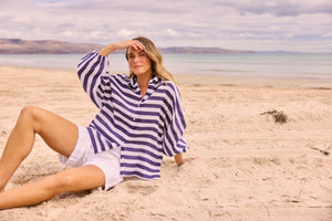 Cliffside Shirt Navy Stripe