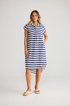 Ahoy Tunic Navy Stripe