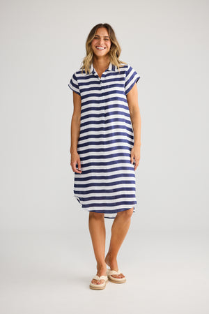 Ahoy Tunic Navy Stripe