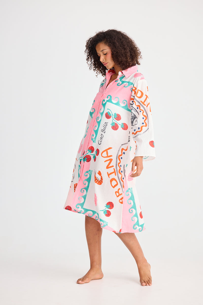 Stella Shirt Dress Italiano