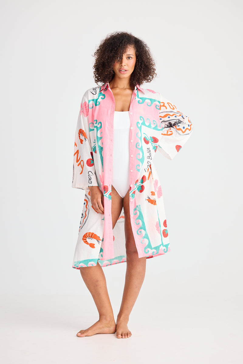 Stella Shirt Dress Italiano