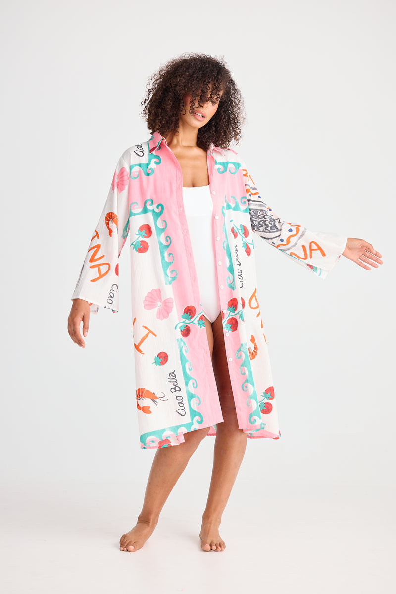 Stella Shirt Dress Italiano