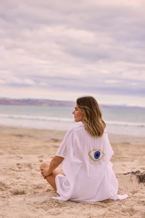 Stormy Kaftan White
