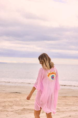 Lara Shirt Dress Hot Pink