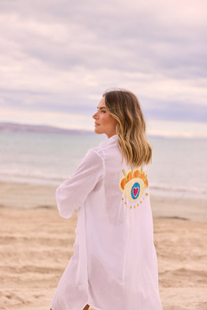 Lara Shirt Dress White