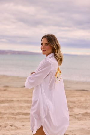 Lara Shirt Dress White