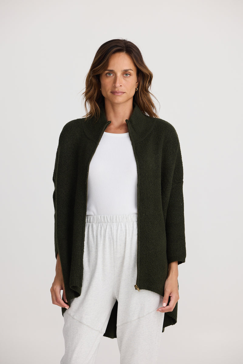 Woodside Poncho Khaki