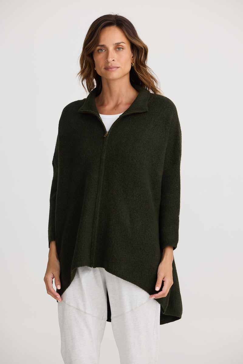 Woodside Poncho Khaki