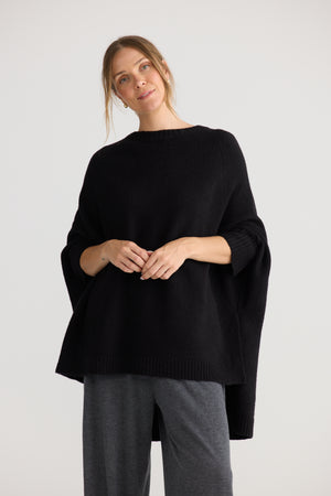 Cider Poncho Black