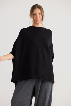 Cider Poncho Black
