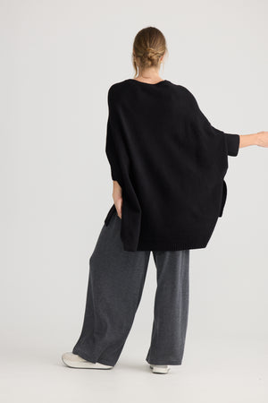 Cider Poncho Black