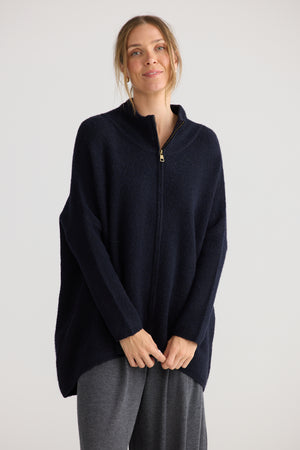Woodside Poncho Navy