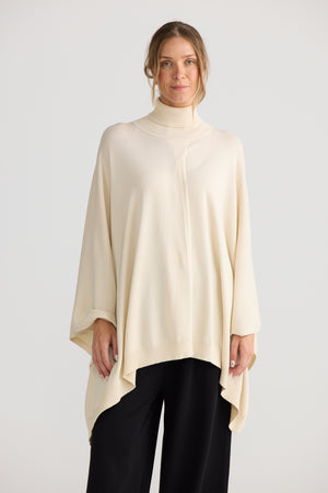 Awaken Knit Cape Dove