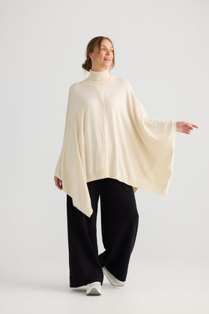 Awaken Knit Cape Dove