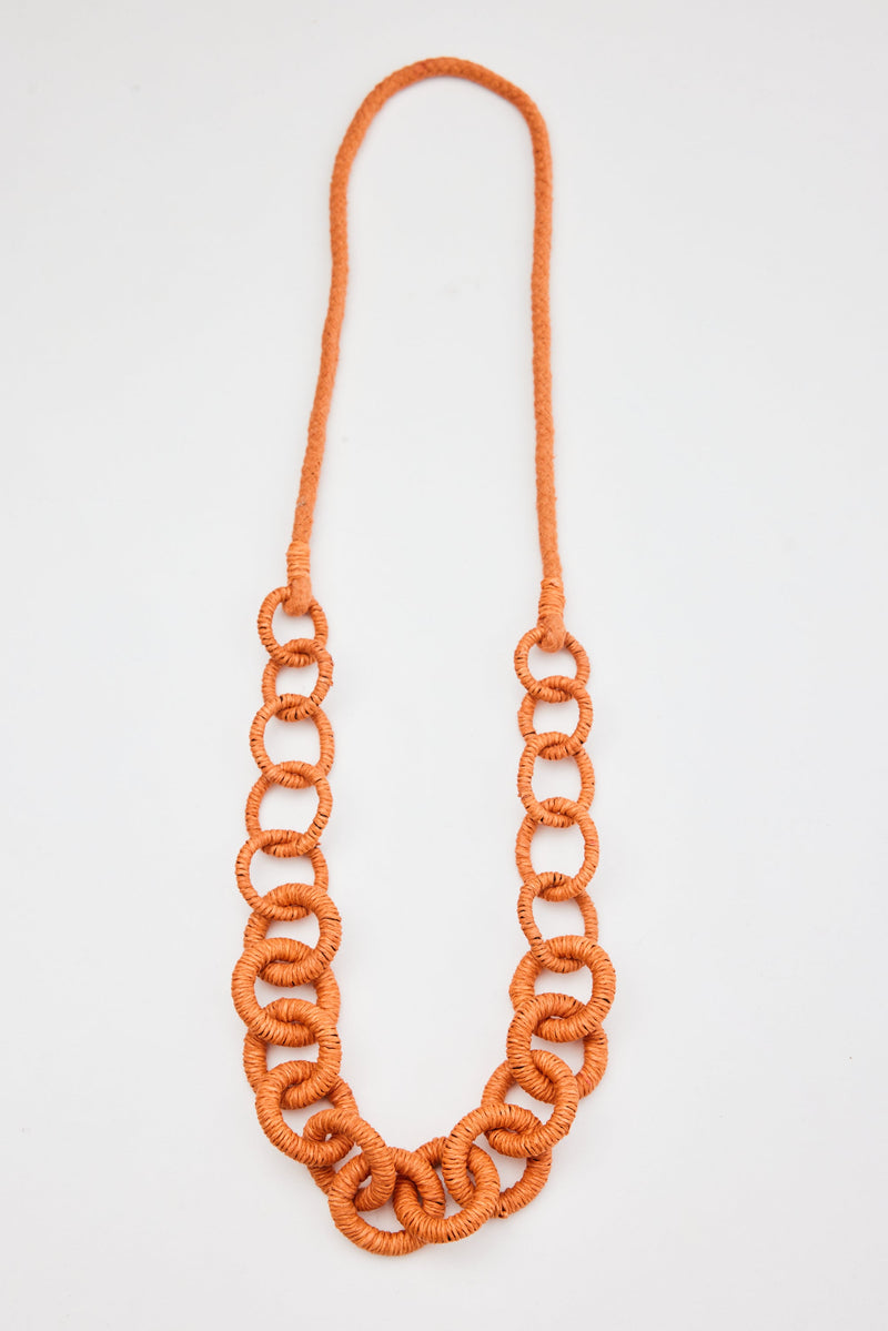 Abstract Necklace Orange