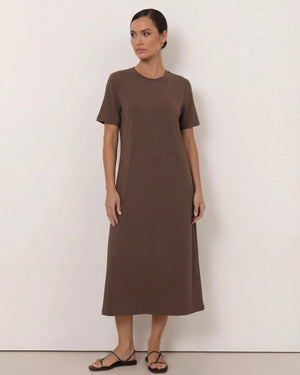 T-Shirt Dress Chocolate