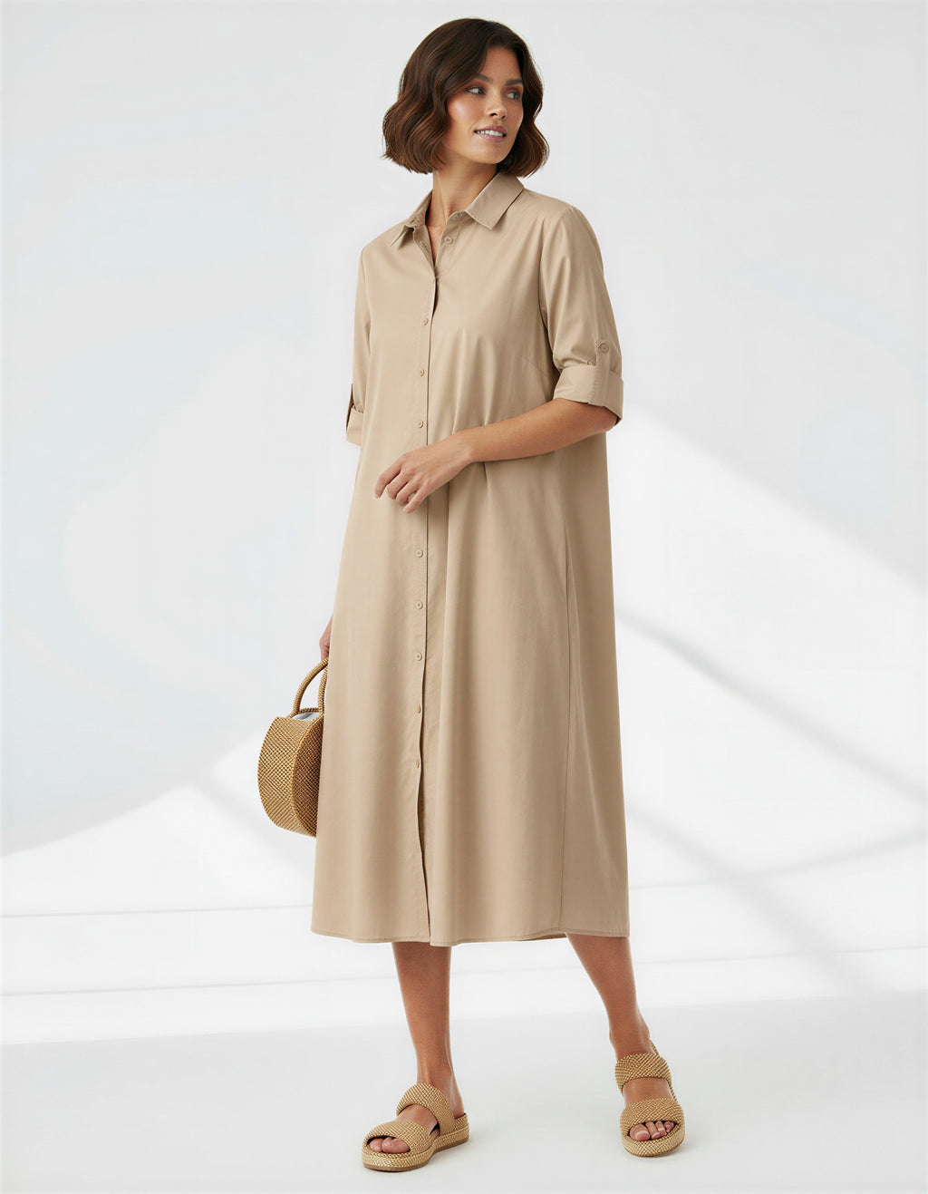 Shirt Dress Latte