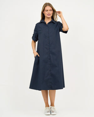Shirt Dress Navy