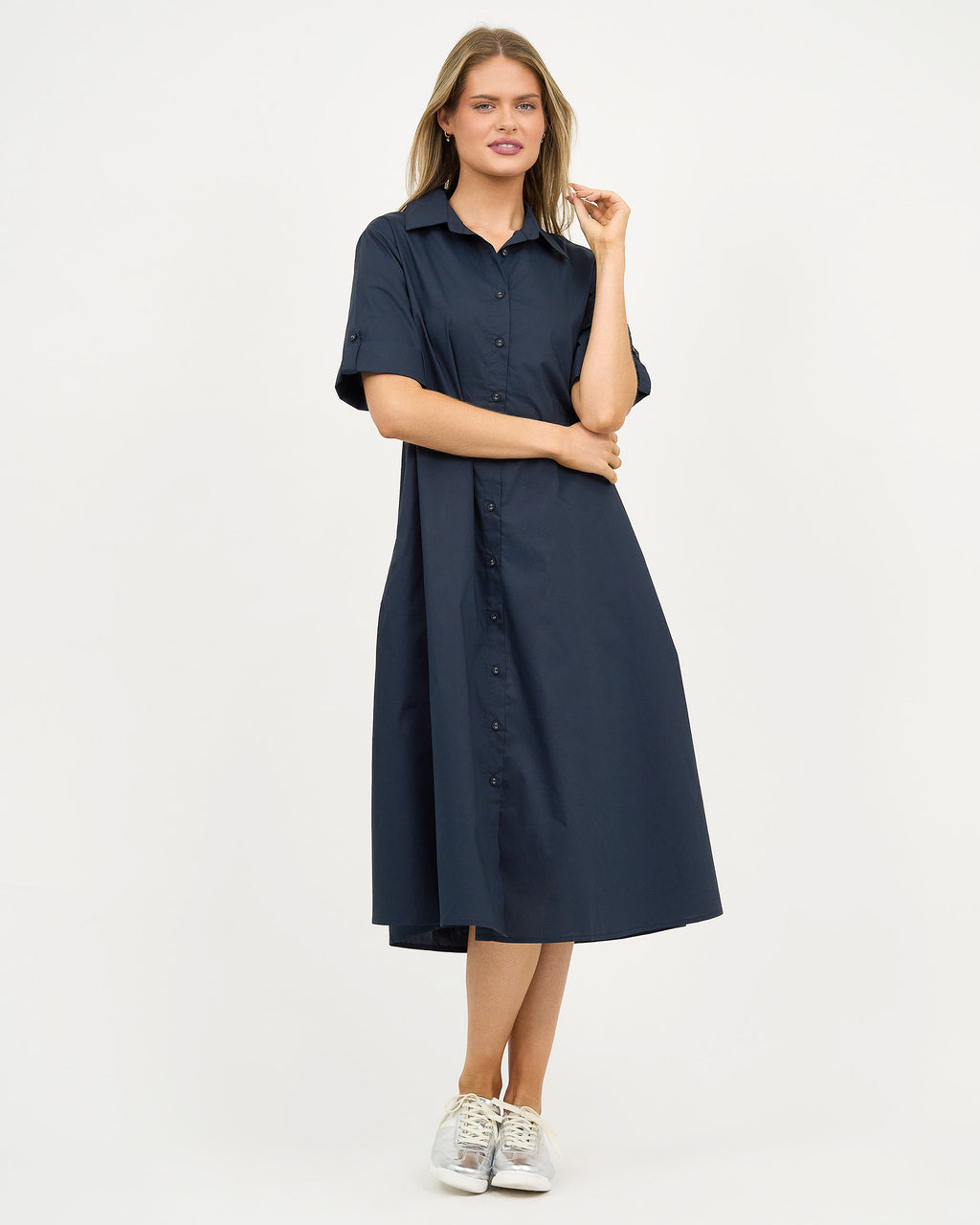 Shirt Dress Navy