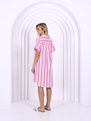 Karina Dress Pink/Red