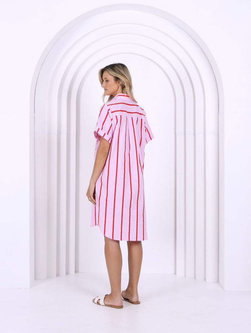 Karina Dress Pink/Red