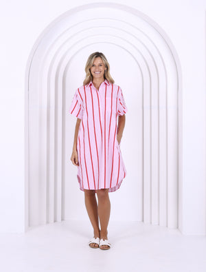 Karina Dress Pink/Red