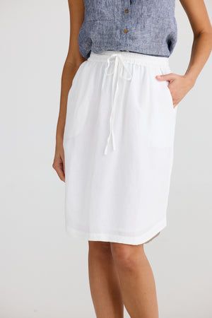 Khari Skirt White