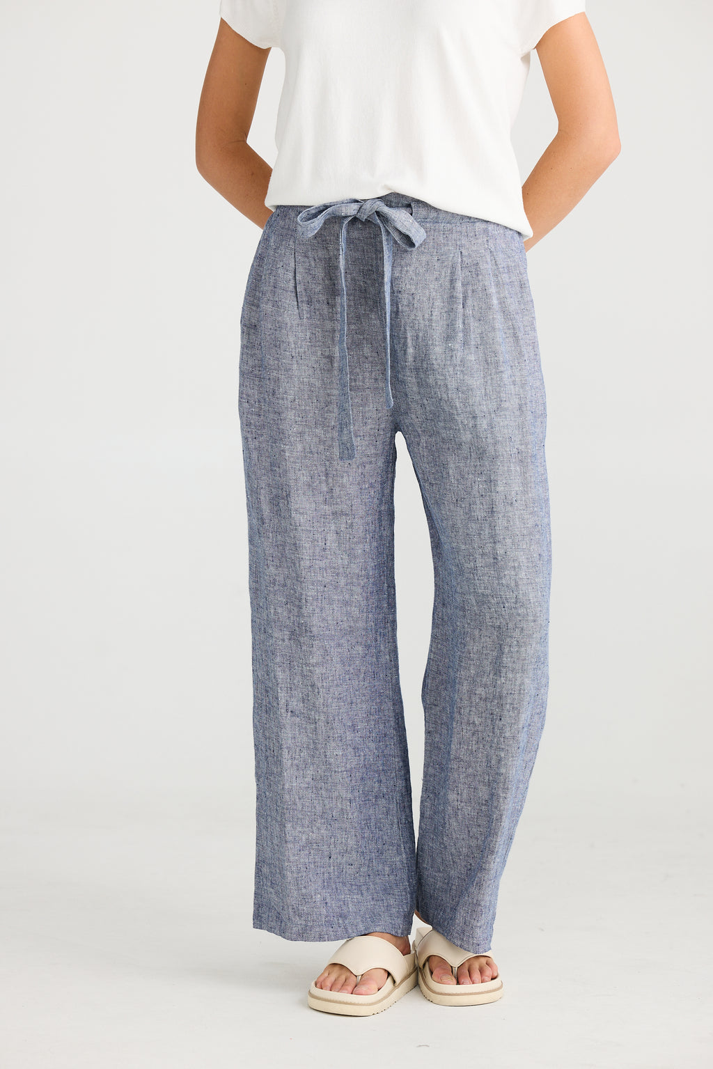 Dickens Pants Navy Fleck