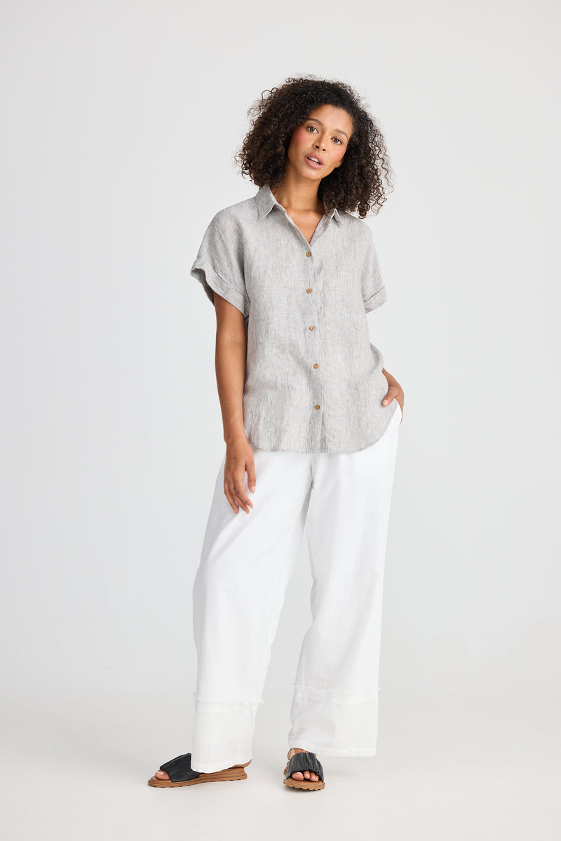 Dune Shirt Charcoal Fleck