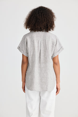 Dune Shirt Charcoal Fleck