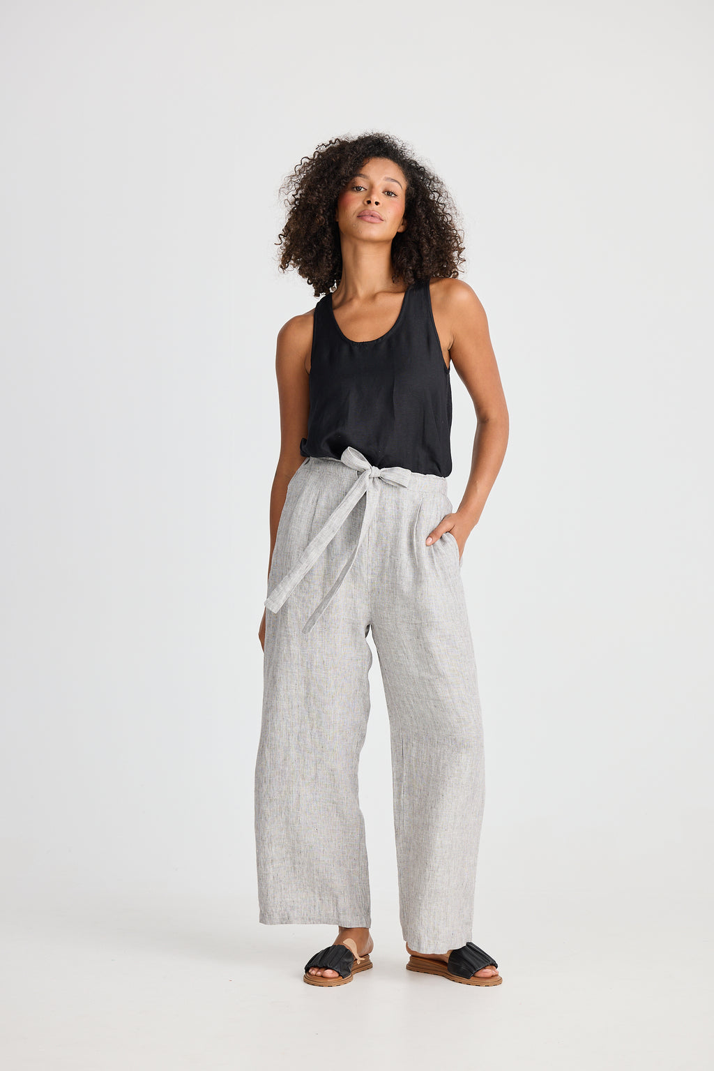 Dickens Pants Charcoal Fleck